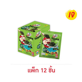 เถ้าแก่น้อย ท็อปปิ้ง สาหร่ายโรยหน้ารสวาซาบิ 8 กรัม (แพ็ก 12 ชิ้น) - เถ้าแก่น้อย, สาหร่าย