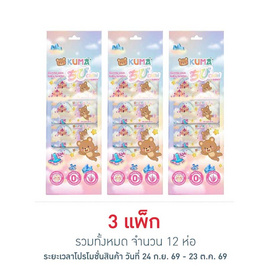 คุมะ ผ้าเปียก เจนเทิลสกินเบบี้เทนเดอร์ 8 แผ่น (แพ็ก4ห่อ) - คุมะ