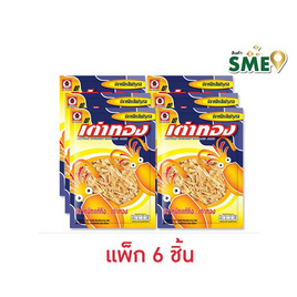 เต่าทอง ปลาหมึกเส้นปรุงรส 8 กรัม (แพ็ก 6 ชิ้น) - เต่าทอง, ปลาเส้น&ปลาหมึก