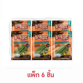 มาชิตะ สาหร่ายทอด รสสไปซี่บาร์บีคิวเกาหลี 8 กรัม (แพ็ก 6 ชิ้น) - มาชิตะ, สาหร่าย