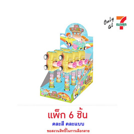โอเค ลูกอมกลิ่นผลไม้ฟาสต์คาร์แคนดี้ทิวบ์ คละแบบ 8 กรัม (แพ็ก 6 ชิ้น) - โอเค, ขนมขบเคี้ยว และช็อคโกแลต