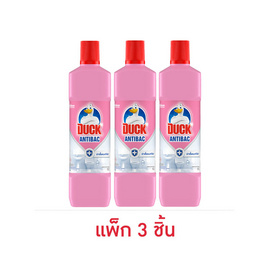 เป็ด พิ้งค์ฟลอรัล น้ำยาล้างห้องน้ำ ชมพู 900 มล. (แพ็ก 3 ชิ้น) - Duck, น้ำยาทำความสะอาดห้องน้ำ