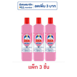 เป็ด พิ้งค์ฟลอรัล น้ำยาล้างห้องน้ำ ชมพู 900 มล. (แพ็ก 3 ชิ้น) - Duck, Shop in Shop