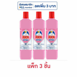 เป็ด พิ้งค์ฟลอรัล น้ำยาล้างห้องน้ำ ชมพู 900 มล. (แพ็ก 3 ชิ้น) - Duck, ของใช้ภายในบ้าน