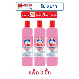 เป็ด พิ้งค์ฟลอรัล น้ำยาล้างห้องน้ำ ชมพู 900 มล. (แพ็ก 3 ชิ้น) - Duck