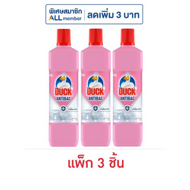 เป็ด พิ้งค์ฟลอรัล น้ำยาล้างห้องน้ำ ชมพู 900 มล. (แพ็ก 3 ชิ้น) - Duck, ช้อปยกแพ็ก