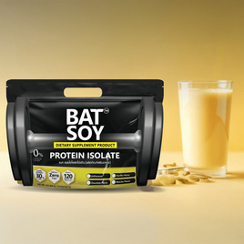 แบท ซอยไอโซเลทโปรตีน กลิ่นวนิลา บรรจุ 908 กรัม - BAT, สินค้าใหม่