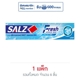 ซอลส์ ยาสีฟันเฟรช 90 กรัม (1แพ็ก 6 ชิ้น) - SALZ, ผลิตภัณฑ์ดูแลช่องปากและฟัน