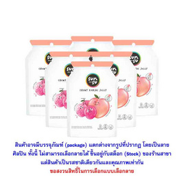 ซันซุ เยลลี่ผสมบุกกลิ่นพีช & ลิ้นจี่ 96 กรัม (แพ็ก 6 ชิ้น) - ซันซุ, เยลลี่/มาร์ชแมลโลว์