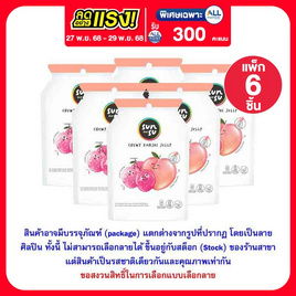 ซันซุ เยลลี่ผสมบุกกลิ่นพีช & ลิ้นจี่ 96 กรัม (แพ็ก 6 ชิ้น) - ซันซุ, ของกิน ของใช้
