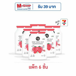 ซันซุ เยลลี่ผสมบุกกลิ่นสตรอเบอรี่ 96 กรัม (แพ็ก 6 ชิ้น) - ซันซุ, กินดื่มคู่บ้าน