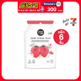ซันซุ เยลลี่ผสมบุกกลิ่นสตรอเบอรี่ 96 กรัม (แพ็ก 6 ชิ้น) - ซันซุ, ของกิน ของใช้