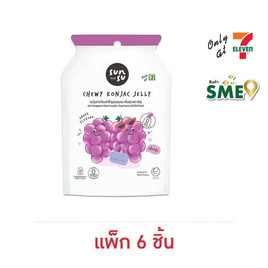 ซันซุ เยลลี่ผสมบุกกลิ่นองุ่น 96 กรัม (แพ็ก 6 ชิ้น) - ซันซุ, ขนมขบเคี้ยว และช็อคโกแลต