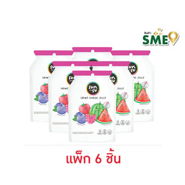 ซันซุ เยลลี่ผสมบุกกลิ่นแตงโม & มิกซ์เบอรี่ 96 กรัม (แพ็ก 6 ชิ้น) - ซันซุ, ขนมขบเคี้ยว และช็อคโกแลต