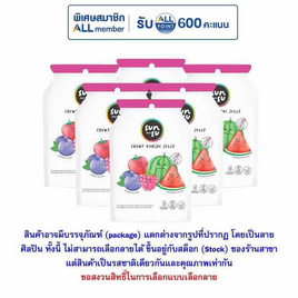 ซันซุ เยลลี่ผสมบุกกลิ่นแตงโม & มิกซ์เบอรี่ 96 กรัม (แพ็ก 6 ชิ้น) - ซันซุ