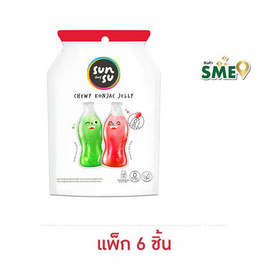 ซันซุ เยลลี่ผสมบุกกลิ่นครีมโซดาและสละโซดา 96 กรัม (แพ็ก 6 ชิ้น) - ซันซุ, เยลลี่/มาร์ชแมลโลว์