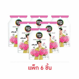 ซันซุ เยลลี่ผสมบุกกลิ่นลิ้นจี่ 96 กรัม (แพ็ก 6 ชิ้น) - ซันซุ