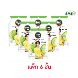 ซันซุ เยลลี่ผสมบุกกลิ่นไอศกรีมเมล่อน 96 กรัม (แพ็ก 6 ชิ้น) - ซันซุ, ขนมขบเคี้ยว ลูกอม เยลลี่ พุดดิ้ง