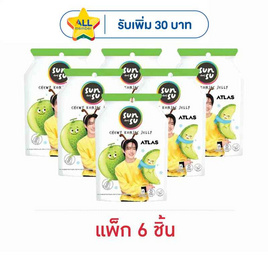 ซันซุ เยลลี่ผสมบุกกลิ่นไอศกรีมเมล่อน 96 กรัม (แพ็ก 6 ชิ้น) - ซันซุ