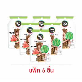 ซันซุ เยลลี่ผสมบุกกลิ่นแตงโม 96 กรัม (แพ็ก 6 ชิ้น) - ซันซุ