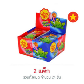 จูปาจุ๊ปส์ อมยิ้มดิป&ลิค (คละรส) 9 กรัม (แพ็ก 12 ชิ้น) 2 แพ็ก - Chupa Chups, ลูกอม