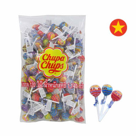 จูปาจุ๊ปส์ อมยิ้มคละรส 9.5 กรัม (แพ็ก 120 ไม้) - Chupa Chups, ลูกอม