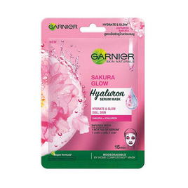 [9.9] การ์นิเย่ สกิน แนทเชอรัลส์ ซากุระ โกลว์ ไฮยาลูรอน เซรั่ม มาส์ก - Garnier