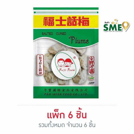 [9.9] ฟูจิพลัม บ๊วยเค็ม 30 กรัม (แพ็ก 6 ชิ้น) - ฟูจิพลัม, ร่วมอุดหนุนสินค้า SME