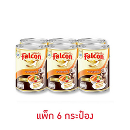 [9.9] นกเหยี่ยว ผลิตภัณฑ์นมปรุงอาหาร 360 มล. (แพ็ก 6 กระป๋อง) - Falcon