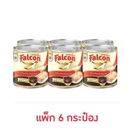 [9.9] นกเหยี่ยว ครีมเทียมข้นหวาน 370 กรัม (แพ็ก 6 กระป๋อง) - Falcon
