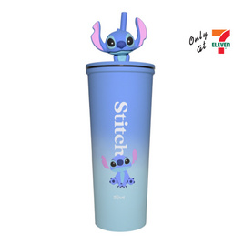 กระบอกน้ำสเตนเลส All Caf&eacute; x Stitch 22oz. สีน้ำเงิน - 7-ELEVEN, ห้องครัวและอุปกรณ์