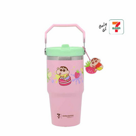 กระบอกน้ำ All Cafe ชินจัง macaron buddy (สีชมพู)22oz. - 7-ELEVEN, 7-ELEVEN