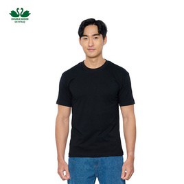ห่านคู่ เสื้อยืดผู้ชาย คอกลม สีดำ รุ่น Classic - DOUBLE GOOSE, เสื้อ