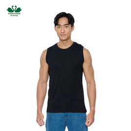 ห่านคู่ เสื้อแขนกุดผู้ชาย สีดำ รุ่น Classic - DOUBLE GOOSE, เสื้อผ้า