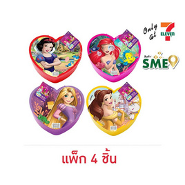 ไอโอร่า บิสกิตกลิ่นนมพร้อมกล่องกระจกรูปหัวใจ DisneyPrincess คละลาย 16 กรัม (แพ็ก 4 ชิ้น) - ไอโอร่า, สินค้าใหม่ Disney