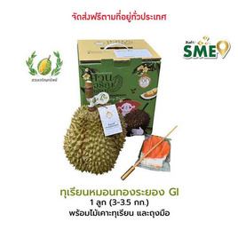 ทุเรียนหมอนทองระยอง GI 1 ลูก (3-3.5กก.) สวนเจริญทรัพย์ จ.ระยอง - สวนเจริญทรัพย์, อาหารสด ผัก ผลไม้และเบเกอรี่