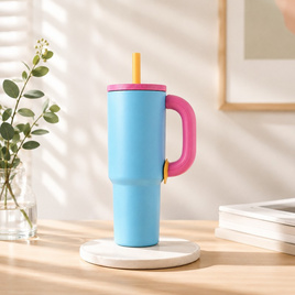 แก้วน้ำ เก็บอุณหภูมิ มีหูจับ รุ่น H96 ขนาด 1200ML. - PA