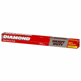 ไดมอนด์ อลูมิเนียมฟอยล์ Heavy Duty ขนาด 18 นิ้ว x 37.5 ฟุต - Diamond, ของใช้ภายในบ้าน