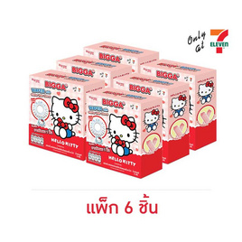 บิ๊กก้า เวเฟอร์ไส้ครีมกลิ่นสตรอเบอร์รี่พร้อมยางรัดผมHelloKittyคละลาย 15 กรัม (แพ็ก 6 ชิ้น) - บิ๊กก้า, ของกินของใช้