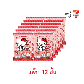 บิ๊กก้า ข้าวโพดอบกรอบรสช็อกโกแลตพร้อมสายคล้องคอ HelloKitty คละลาย 6 กรัม (แพ็ก 12 ชิ้น) - บิ๊กก้า, บิ๊กก้า