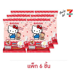 บิ๊กก้า ข้าวโพดอบกรอบรสช็อกโกแลต พร้อมกุญแจซิลิโคน HelloKitty คละแบบ 6 กรัม (แพ็ก 6 ชิ้น) - บิ๊กก้า, ของกินของใช้