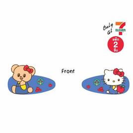 กิ๊บติดผม Hello Kitty X Butterbear ลายแอปเปิ้ลชุดเอี๊ยม (แพ็ก 2 ชิ้น) - My items, ความงามและสุขภาพ