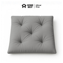 แพ็คคู่ HomeBest เบาะรองนั่งญี่ปุ่น ทรงสีเหลี่ยม ขนาด 40x40 Cm - HomeBest, หมอนอิงและเบาะรองนั่ง