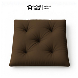 แพ็คคู่ HomeBest เบาะรองนั่งญี่ปุ่น ทรงสีเหลี่ยม ขนาด 50x50 Cm - HomeBest, หมอนอิงและเบาะรองนั่ง