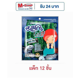 ซีลีโกะ Kid-D สาหร่ายอบกรอบชนิดเส้น รสดั้งเดิม 5 กรัม (แพ็ก 12 ชิ้น) - ซีลีโกะ, สาหร่าย