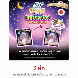 โซฟี ไนท์ ผ้าอนามัยแบบกางเกง L (ห่อละ 5 ชิ้น) - Sofy, สุขภาพ