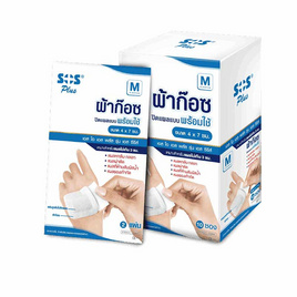 ผ้าก๊อซปิดแผลแบบพลาสเตอร์พร้อมใช้M  SOS 2 ชิ้น(แพ็ก10) - Sos, สินค้าเพื่อสุขภาพ