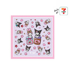 ผ้าพันคอ My Melody & Kuromi สีม่วง ขอบสีชมพู - My items, สินค้าใหม่แฟชั่น