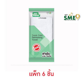 ผ้าเย็น My items เทรนดี้ (แพ็ก 6 ชิ้น) - My Items, ผลิตภัณฑ์กระดาษ