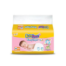 เบบี้เลิฟ ผ้าอ้อมเด็ก อีซี่ เทป NB (32 ชิ้น) - BabyLove, ผ้าอ้อมเด็ก